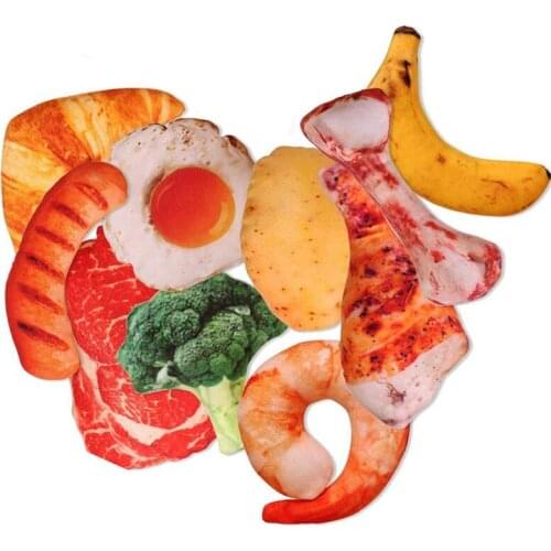 New Dog Squeaky Toys Puppy Chew 10 Pack Dog Toys Bulk with Squeakers, Soft Food Shape Pet Toy for Small Medium Dogs