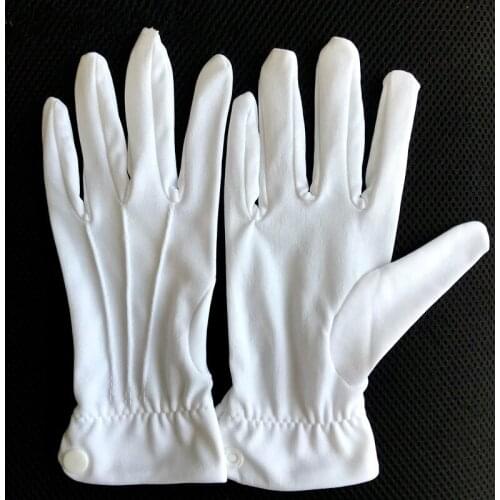1pair New White Formal Gloves Tactical Gloves Honor Guard Parade Driver performing security concierge jewelry luxury gloves