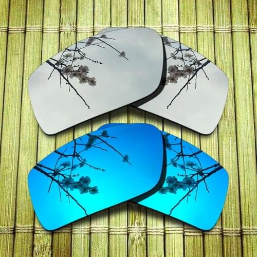 Polarized Replacement Lense For-Oakley Gascan Small Sunglasses Frame - Chrome & Blue Combine Options