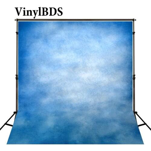 VinylBDS Blue Photography Backdrop Pure Color Abstract Backdrop Daily Children Background Newborn Baby Shower for Photocall