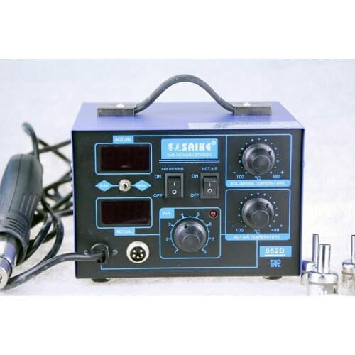 SMD Rework Soldering Saike 952D Hot Gun Digital Mobile Phone Repair Household Welding Tools Solder Iron 2 In 1 700W