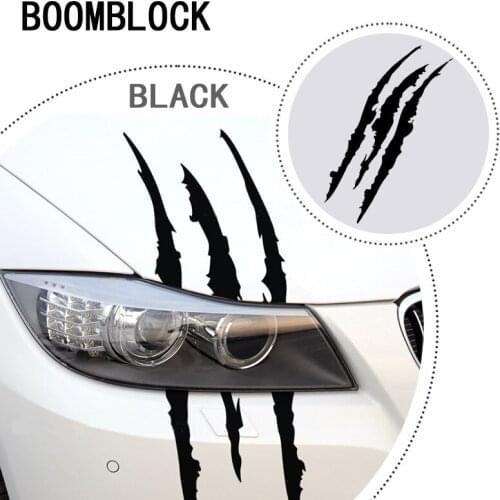 Car Styling Sticker Scratch Stripe Headlight Decal 40 x 12cm For Fiat Punto 500 Volkswagen VW Polo Passat B6 B5 Golf 4 5 Tiguan