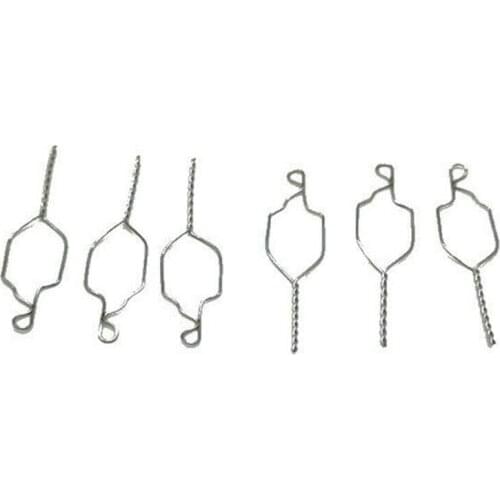 100Pcs Dental Orthodontic Twisted Kobayashi Ligature Wires For Bracket 012 Short Weld