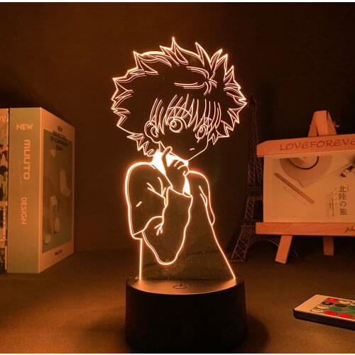 Manga HXH Led Panel Lights Anime lamp Hunter X Hunter Holiday Lighting Decoration Bedroom Night Light Lamp Led Kawaii HXH Decor