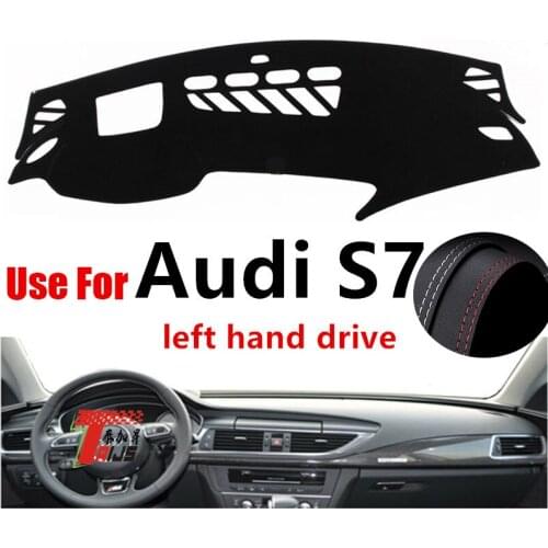 TAIJS Factory Sport Dust resistant Simple Leather Car Dashboard Cover For Audi S7 Left Hand Drive