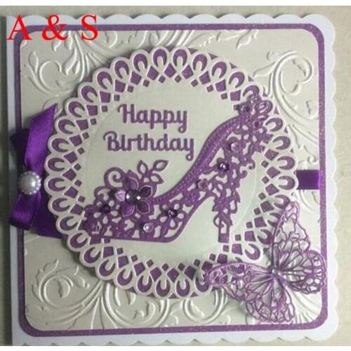 Y204 METAL CUTTING DIES High heeled Shoes Scrapbook card invitation paper craft party decor embossing stencil cutter