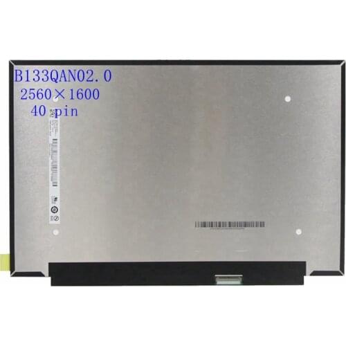 For Lenovo ideapad Yoga Slim 7 Carbon 13ITL5 82EV 13.3" inch B133QAN02.0 LCD LED Screen Panel IPS Matrix 40 pin 2560X1440