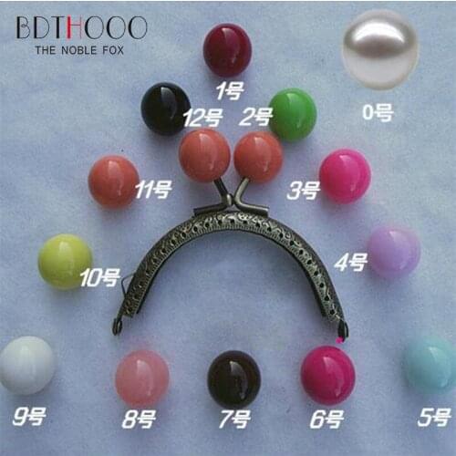 10pcs/lot 8.5cm Round Metal Purse Frame Handle for Clutch Bag Accessories Making Kiss Clasp Lock Bronze Tone Candy Bags Hardware