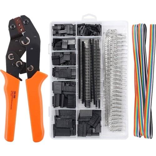 1550Pcs SN-28B Dupont Crimping Tool Pliers Wired Terminal Connector Ferrule Crimper Wire Hand Tool Set Terminals Clamp Kit Tools