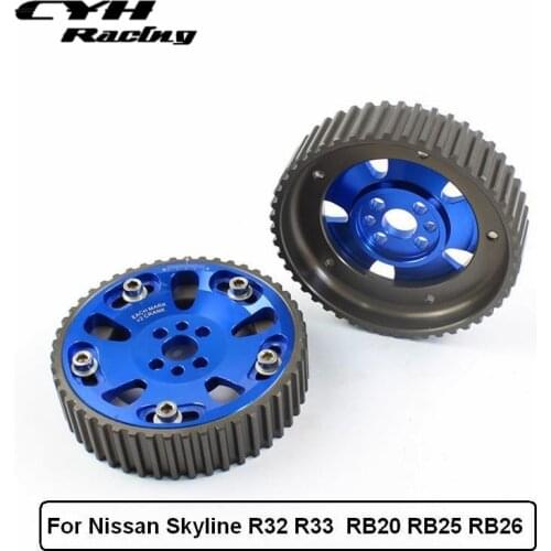 2PCS Adjustable Cam Gear Pulley For Nissan Skyline R32 R33 R34 RB26DET RB25DET RB20DET RB26 RB25