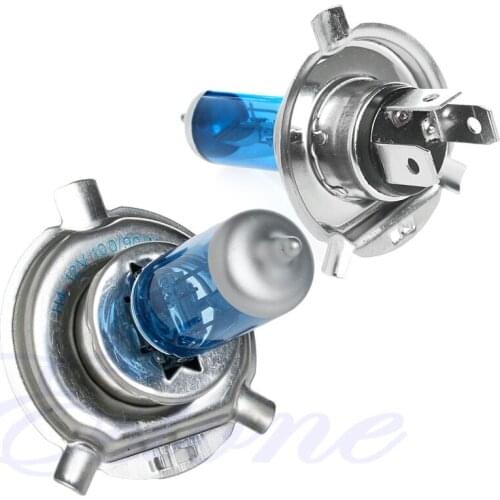 2 x H4 Halogen Light Bright White Car Headlight Bulbs Bulb Lamp 100W 12V 5000K