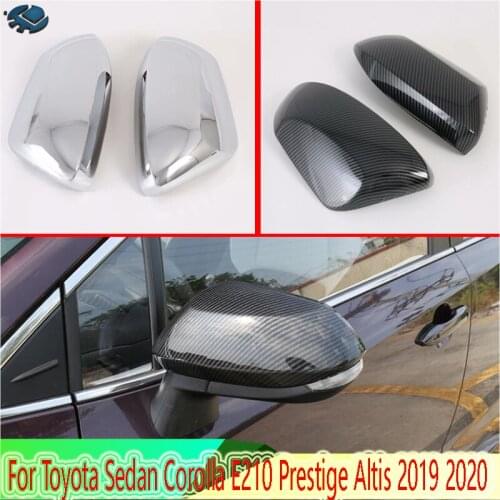 For Toyota Sedan Corolla E210 Prestige Altis 2019 2020 Car Accessories Door Side Mirror Cover Trim Rear View Cap Overlay Molding