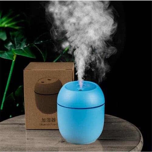 Car Air Humidifier 250ML Aromatherapy Diffuser Essential Oil Diffuser For Home Car USB Fogger Mist Maker With LED Night Lamp