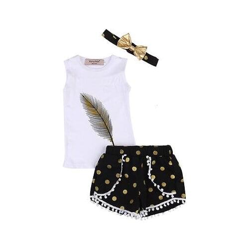 Citgeett Summer Kids Girl Clothes Sleeveless Vest Tops Shorts Pants Outfits Set Casual Clothes 2-7Y