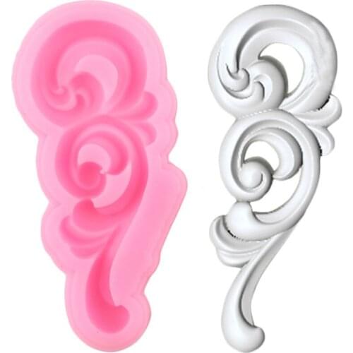European Relief Cake Border Silicone Molds Fondant Cake Decorating Tools DIY Chocolate Candy Polymer Clay Cupcake Topper Moulds