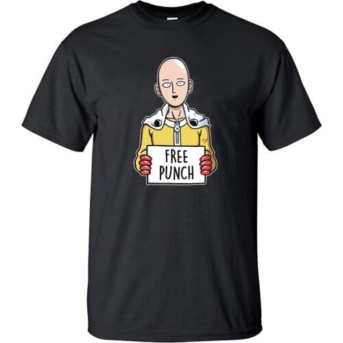 One Punch Man Saitama Hero Japan Anime Summer Cool Half Sleeved T Shirt Printed Brand Hip Hop T Shirts Top Men Tshirt