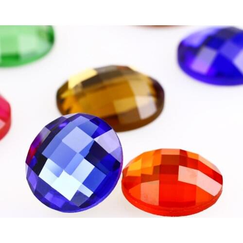 Junjiao Round Shape Nail Crystals Stones flatbacks Glass Rhinestones For Glass 3D Nail Art Accessories clothes shoes