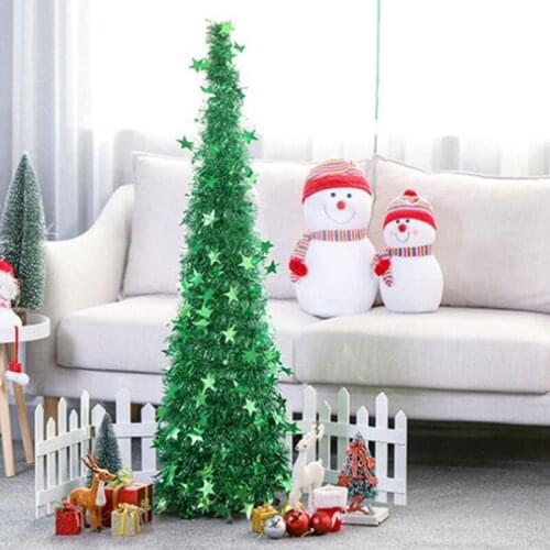 Creative Christmas Tops Christmas Tree Retractable Folding Christmas Decoration Tree Ornament Tree Christmas Gift