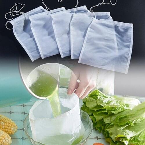 Reusable Commercial Food Grade Nut Milk Bag Fine Nylon Mesh Food Strainer & Cheese Maker Coffee & Tea Filter