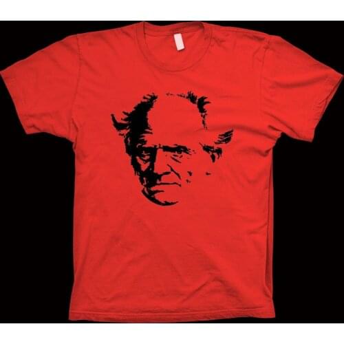 Arthur Schopenhauer T-Shirt Novelist, Author, Writer, Poetry, Book, Philosophy Men 2019 New Sleeve Cotton Print Plain T Shirts