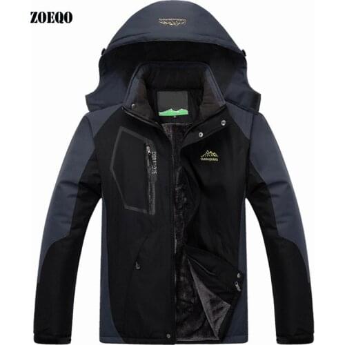 ZOEQO Winter Jacket men Large Size Top Quality Warm jacket mens Outwear Thicken Hood Men Jacket and coat parka men