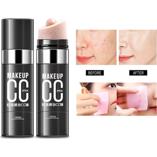 Face Natural Air Cushion CC Moisturizing Foundation Makeup Cover Up Waterproof Whitening Twist N Brush CC Concealer Stick