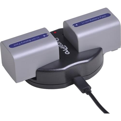 NP-FP70 1600mAh NP-FP70 Camera batteries + Dual Charger for Sony NP-FP30, NP-FP50, NP-FP51, NP-FP60, NP-FP71, NP-FP90, DVD92