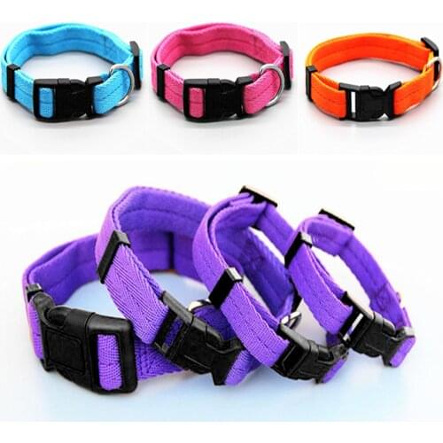 Dadugo Pet dog collars adjustable clip buckle dog collars nylon dog head collars s/m/L/xl size 6 colors drop shipping