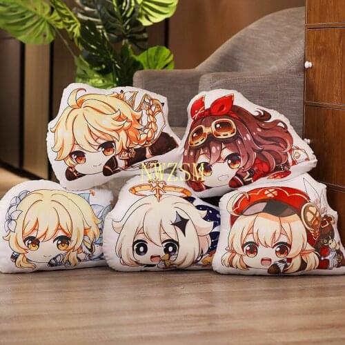 Genshin Impact Klee Amber Doll Pillow Cosplay Prop Game Lovely Plush Pendant Doll Christmas Gift