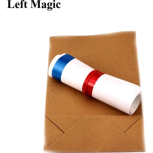 Appearing Big Straw 1.25m - Magic Tricks Straw From Empty Bag Close Up Stage Magic Props Gimmick Props Illusion Comedy Toys