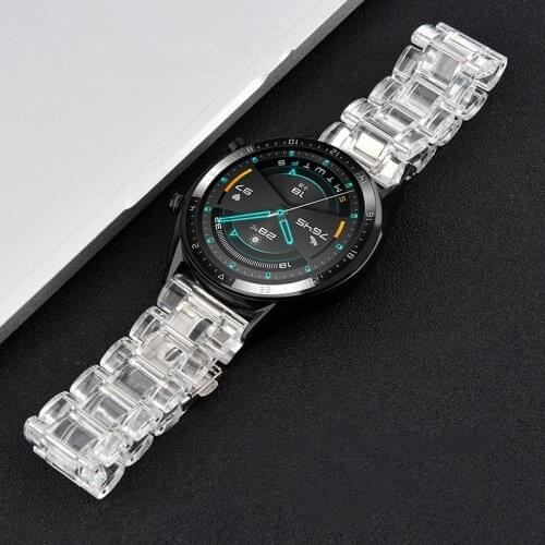 Transparent Strap For Huawei Watch GT2 46mm/Pro/GT2e Strap honor magic2 46mm Plastic Bracelet fof huami amazfit gtr 47mm band