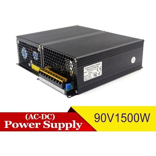 Regulated DC90V Power Source Switch 16.7A 1500W Transformer 110V 220V AC-DC 90V Power Supply Unit for CNC Router Stepper Motor