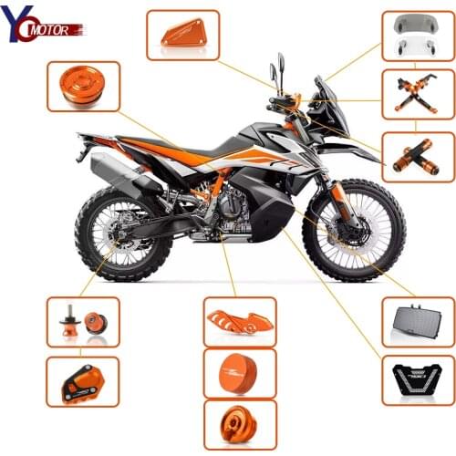 Brake clutch lever FOR 790 Adventure 790 ADV R/S 2019 CNC Motorcycle Engine Oil Filter Cover Cap Rear brake oil cup cover