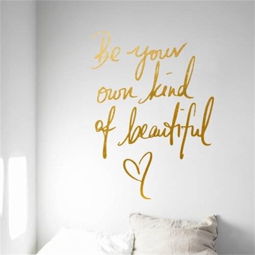 UBRUSH Be Compatible Own Kind Beautiful English Removable Wall Stickers Simple tie zhi hua Manufacturer Wholesale