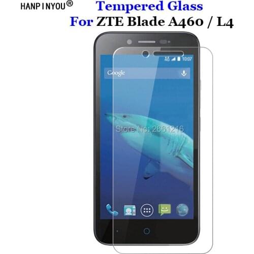 For ZTE A460 Tempered Glass 9H 2.5D Premium Screen Protector Film For ZTE Blade L4 / ZTE Blade A460 A 460 5.0"
