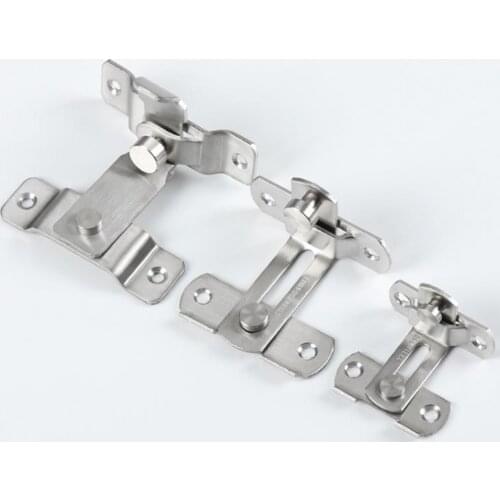 90 Degree Right Angle Door Latch Hasp Bending Latch Barrel Bolt with Screws for Doors Buckle Bolt Sliding Lock