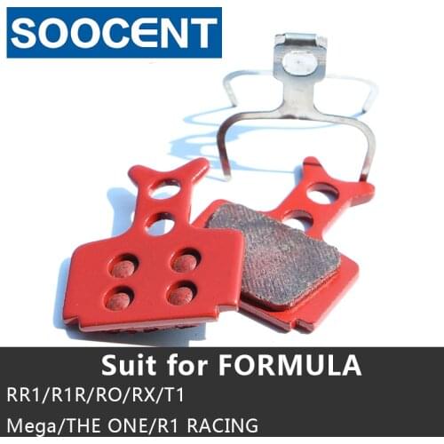 1 Pair MTB Red Sintering Full Metal Mountain Bike Cycling Disc Brake Pads for Formula The one/Mega/R1/RX