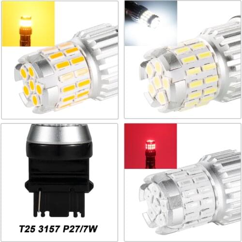 1Pcs Canbus LED 1156 BA15S Led Bulb BAU15S PY21W 1157 BAY15D P21/5W 21/5W T20 T25 Car LED scope reversing lamp turn signal lamp