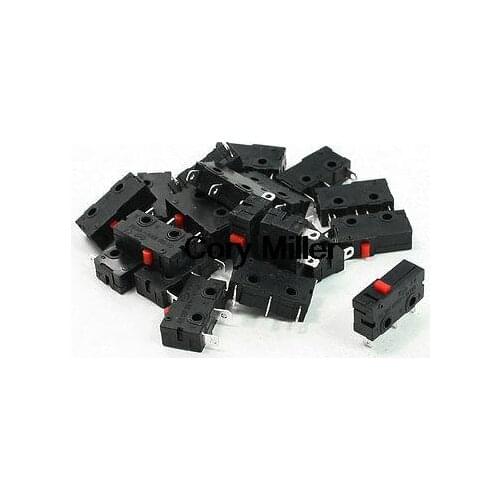 125VAC 5A Red Push Button Actuator Momentary Mini Microswitch 3-Pin SPDT