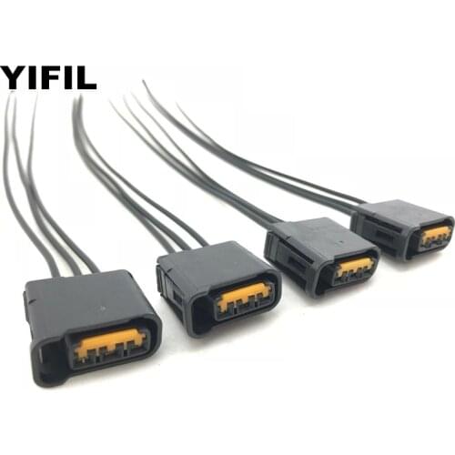 2/4/10pcs/lot 3 Pin 3 Way Ignition Coil Connector Plug Cabel Wire Pigtail For Subaru Legacy, Impreza WRX STi, Forester, Tribeca