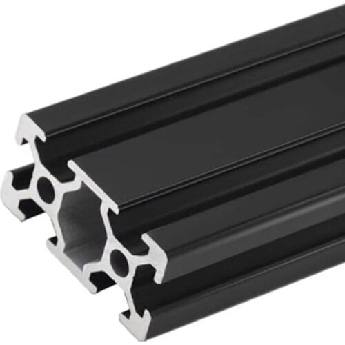 4PC 100-600MM BLACK 2040 European Standard Anodized Aluminum Profile Extrusion Linear Rail 200mm 500mm for DIY CNC 3D Printer