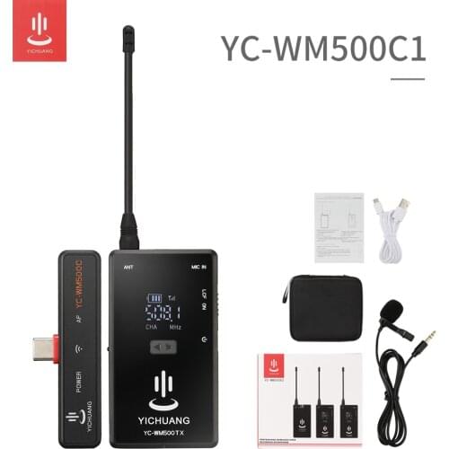 20-Channel UHF Wireless Lavalier Lapel Microphone System with Bodypack Transmitter, Mini Lapel Mic & Portable Receiver