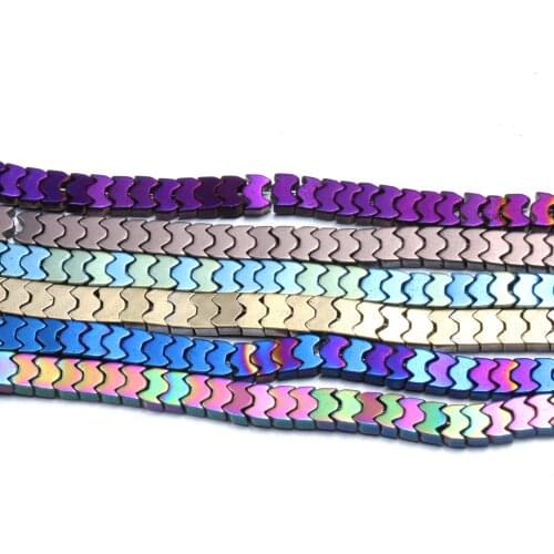 Natural Stone Beads Irregular Shape Plating Hematite Loose Spacer Beaded for Jewelry Making DIY Necklace Bracelet Accessories