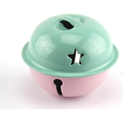 Enamel Mix Color Split Joint Hollow Star Big Bells Hanging Bracelet Necklace Party Decor Jewelry Craft Pendants