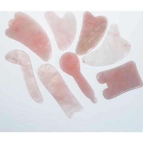 1PCS Natural Quartz Facial Gua Sha Stone, Body Massage Tool, Facial Gua Sha Tool, Facial Care For Gift 103685