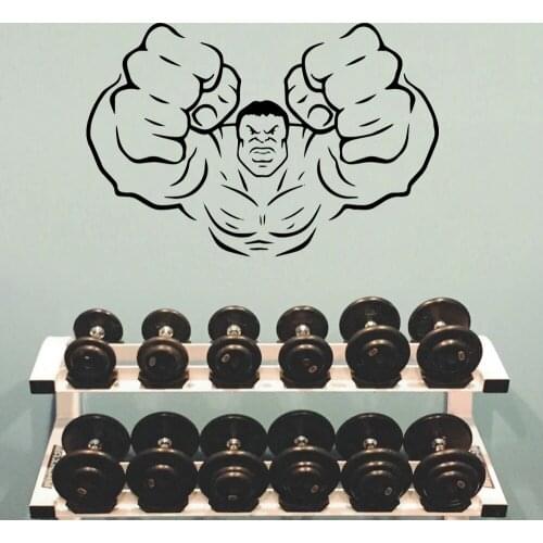 Hot Fitness Nursery Wall Stickers Vinyl Art Decals For Kids Room Living Room Home Decor Sticker Home Decor