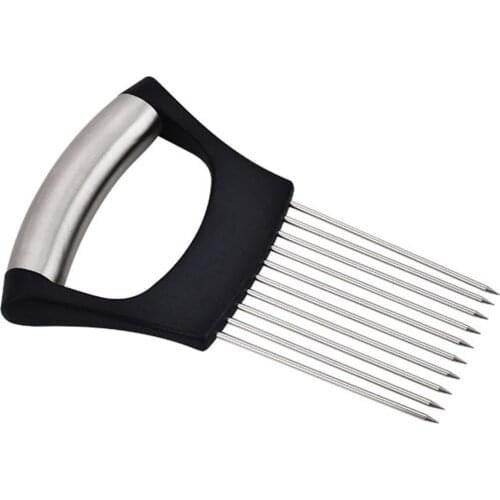 Onion Peeler Pine Meat Needle Slice Assistant 1pc 11 X 7.8cm Cutting Kitchen Gadgets 2021 New Stainless Steel Food Slicer