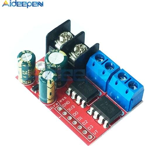 New 5A Dual DC Motor Drive Module Remote Control Voltage 3V-14V Reverse PWM Speed Regulation Double H Bridge Super L298N 5AD