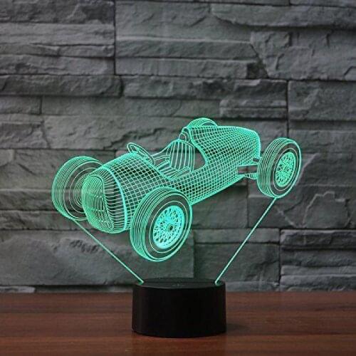 Motorcycle 3d Night Light Remote Switch 7 Color Change 3d Visual Led Usb Table Lamp For Kids Novelty Luminaria Led 3d Lamp