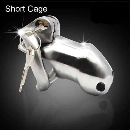 Stainless steel Male Chastity Belt Cock cage Penis Lock chastity device ring sex toys for men CB6000 stainless latch